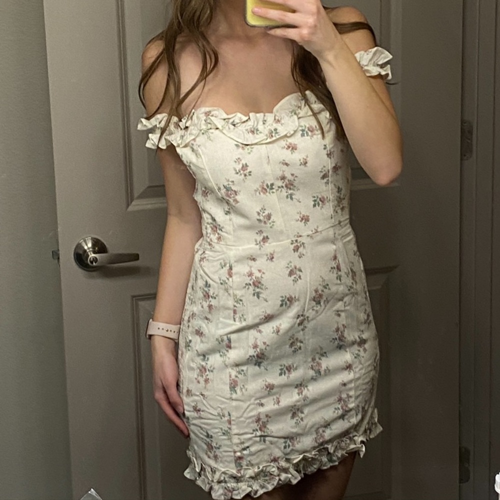 Floral mini dress from red dress boutique